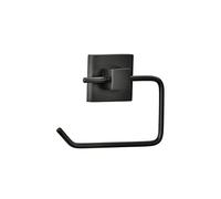 Fackelmann 86720 Porte Papier Toilette Mural, Porte Rouleau Papier Toilette, Accessoire Salle de Bain, Support Papier Toilette Mural, derouleur Papier Toilette, Zinc, Noir, 12,5 x 10 x 3,5 cm