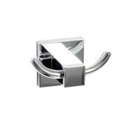 Fackelmann 86751 Porte Serviette Support Serviette Salle de Bain Porte Serviette Salle de Bain, Gris, chromé, Zinc, 8,5 x 5 x 5 cm