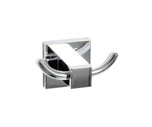 Fackelmann 86751 Porte Serviette Support Serviette Salle de Bain Porte Serviette Salle de Bain, Gris, chromé, Zinc, 8,5 x 5 x 5 cm