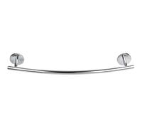 Fackelmann 86767 Porte Serviette Salle de Bain, Porte Serviette, Porte Serviette Murale, seche Serviette, Support Serviette Salle de Bain, Accessoires Salle de Bain, Zinc, Chromé, 50 x 6 x 10,5 cm