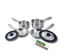 Fackelmann 9240350B Batterie de cuisine 2 casseroles 14/18 cm, 2 poeles 20/24 cm et 2 ustensiles