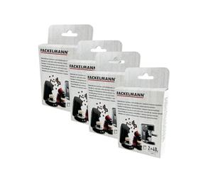 Fackelmann 9303050B 4 Sachets Détartrants pour Machines à Café en Acide Citrique, Dimensions 11,8 x 9 x 2,8 cm, Entretien Optimal