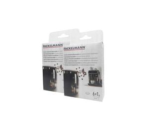 Fackelmann 9303850 Lot de pastilles détergentes, pastilles effervescentes pour appareils électroménagers, pastilles machines à café à grains, machine Krups, lot de 6, 1 gr