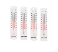 Fackelmann 9307650 Thermomètre mural plastique, thermomètre intérieur, thermomètre extérieur, Plastique, Blanc, 21 cm