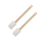 Fackelmann 9316550 Lot de 2 Maryse, spatule à pâtisserie, Longueur Totale 42 cm, Manche résine, Blanc|beige