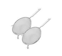 Fackelmann 9321650 Lot de passoires, tamis en inox, chinois en acier inoxydable diamètre 20 cm longueur totale 34 cm
