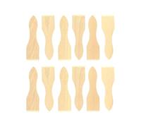 Fackelmann 9349250 Lot de 12 spatules à raclette, pour poêlon par 6, Bois, 12,8 x 3,7 cm