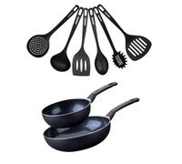 Set de 2 woks de 20 et 28 cm et 6 ustensiles Brandao Fackelmann