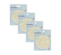 Fackelmann 9900650 Lot de 4 Bouchons d'évier en Caoutchouc, Bouchon d'évier Universel, Bouchon lavabo, Bouchon évacuation évier, Caoutchouc, 11 cm