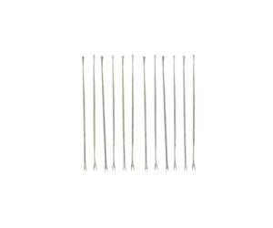 Fackelmann 9911650 Lot de 12 fourchettes à crustacés, 6 fourchettes à crustacés, curettes pour fruits de mer, fourchette pince de crabe, Acier inoxydable, Argenté, 18,5 cm