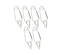 Fackelmann 9912050 Lot de 6 pinces à escargot, pince pour escargot, pince à escargot, Acier inoxydable, Argenté, 15 x 6 cm