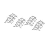 Fackelmann 9921750 Lot de 16 Pinces à Nappe avec Ressort, Pince Nappe extérieure, Pince Nappe Ajustable, Plastique, Blanc, 5,5 cm