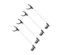 Fackelmann Pinces de préhension – Lot de 4 aluminium noir 76 x 13 x 3,5 cm