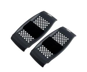 Fackelmann 9927350 Lot de 2 Plaques à spätzle, râpe à spaetzles maison, râpe pour spätzles avec raclette, Plastique, Noir, 31,5 x 15 x 2,5 cm