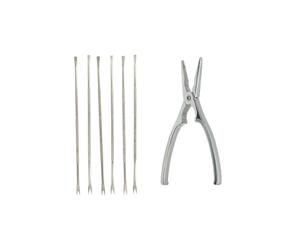 Fackelmann 9939550 Ensemble de 2 ustensiles de cuisine pour homards et crabes, curettes à crustacés, pince à homard, curette pince de crabe, Zinc, Acier inoxydable, Chromé, 17 x 4 cm