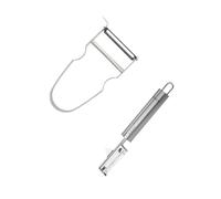 Duo Eplucheur à légumes pendule 19 cm et rasoir à légumes Castor inox 11 cm Fackelmann
