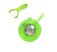 Fackelmann 9982550 Ensemble de 2 ustensiles spécial purée, éplucheur céramique, Moulin à légumes Manuel, Plastique, Acier Inoxydable, Céramique, Coloris aléatoires, 13 cm et 24 cm