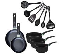 Fackelmann Batterie 2 poêles 20/24 cm, casseroles et ustensiles