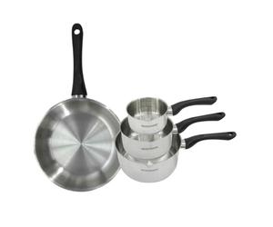 Fackelmann Batterie poêle 28 cm et 3 casseroles inox