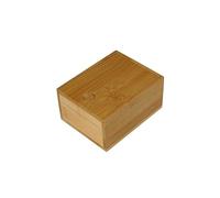 Fackelmann Boîte à Savon en Bambou pour Voyage | Rangement compact, Bois naturel, Format 11 x 8,6 x 5,5 cm, Savon solide à portée, Garanti 2 ans