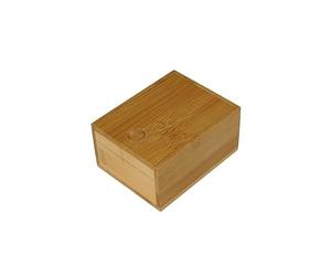 Fackelmann Boîte à Savon en Bambou pour Voyage | Rangement compact, Bois naturel, Format 11 x 8,6 x 5,5 cm, Savon solide à portée, Garanti 2 ans
