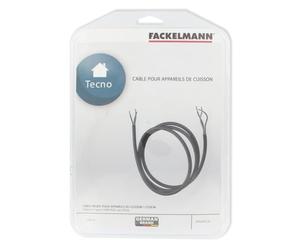 Fackelmann Câble Rigide Appareils de Cuisson, PVC, Noir, 1,45 m