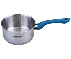 FACKELMANN Casserole Essential Ø 16 cm, acier inoxydable, poignée ergonomique en bakélite, convient à tous les types de feux, 1,5 l