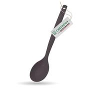 Fackelmann Chefkoch Düsseldorf Cuillère de service en silicone platine avec échelle de mesure, résistante à la chaleur jusqu'à 230 °C, gris foncé, 32,5 cm