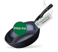 FACKELMANN Chefkoch trifft Poêle Sauteuse en céramique Hambourg Ø 28 cm, revêtement anti-adhésif, compatible avec tous les types de feux, noire
