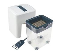 Fackelmann - Coupe-frites manuel Easy Prepare avec récipient et brosse de nettoyage