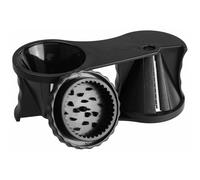 Fackelmann Coupeuse de spirales/juliennes DUO, coupeuse de zodles pour la préparation décorative de légumes, coupeuse de légumes japonaise (couleur : noir)