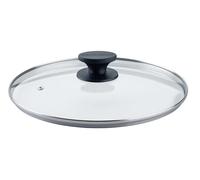 Fackelmann Couvercle en Verre et Inox 28 cm | Cuisson maîtrisée, Verre transparent, Ø28 cm, Vapeur contrôlée, Poignée pratique, Plastique