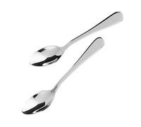 Fackelmann Cuillère à Expresso Nirosta-Paris 12,5cm 2 pièces en INOX, Acier Inoxydable, Argent, 12,5 x 6 x 2 cm
