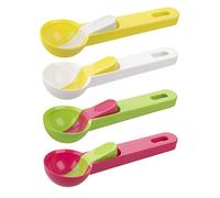 FACKELMANN Cuillère à Glace 49305-19 cm - Bicolore - en Plastique - Couleurs Assorties