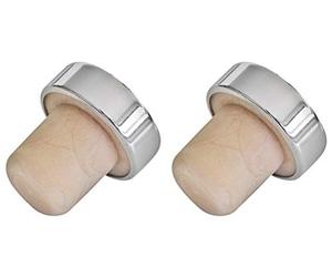 Fackelmann Culot Acier et Silicone Universel Bouteilles Argent
