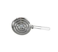 Fackelmann Diffuseur de chaleur 682074 – Accessoire pour gazinière, acier inox, blanc 20,5 cm