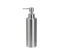 Fackelmann Distributeur de Savon Liquide en Inox | Rangement compact, Inox gris facile à placer, Format 20,5 x 5,5 cm, Style sobre pour salle de bain, Garantie 2 ans