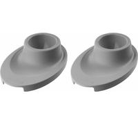 Fackelmann Eierbecher 2er Set Eco, Eierbehälter mit Ablage, Green PE, grau, 33021