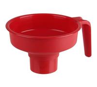 Fackelmann Entonnoir à Confiture Grande Capacité pour Bocaux, Plastique Rouge, 13,7 x 6 cm