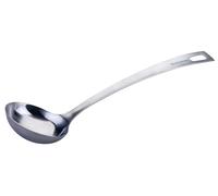 Fackelmann Essential Louche en acier inoxydable - Parfait pour les sauces, avec œillet de suspension, passe au lave-vaisselle, argenté