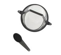 Fackelmann Filtre à café permanent, réutilisable, taille 4, Nylon, Plastique, Gris, 11,5 x 4,5 cm