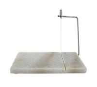 Fackelmann FM Professional 22259 Coupe foie gras, Présentation foie gras, Découpe foie gras, Servir foie gras, Foie gras, Acier inoxydable, Marbre, Gris clair, 23 cm x 15 cm x 5 cm