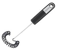 Fackelmann Fouet Spiral 27cm SENSE Ustensile de Cuisine Pratique avec Partie Fonctionnelle en Acier Inoxydable & Silicone, Fouet pour Poêles & Casseroles à Revêtement (Color : Silver/Black) Quantité