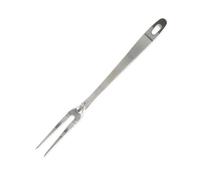 Fackelmann Fourchette à viande pour barbecue 40696 INOX 2 piques Acier inoxydable argent 30,5 cm