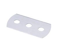 FACKELMANN Lames de Rechange pour grattoir de Nettoyage, Lames en Acier Inoxydable pour grattoir de Plaque de Cuisson, Lames pour grattoir de Plaque vitrocéramique (Couleur : argenté), quantité : 5