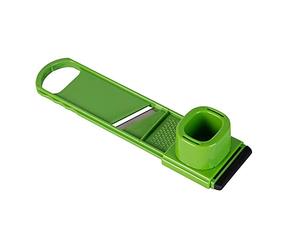 Fackelmann Linea Verdura 45583 Mini coupe-légumes 2 en 1 avec paradit et râpe en acier inoxydable, plastique, vert clair