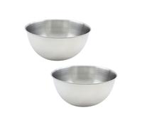 Fackelmann Lot de 2 Bols à mixer 20,5 cm pour pâtisserie et préparation | Préparations rapides, Format 20,5 cm, Inox facile à utiliser, Lot de 2 bols, Pour mélanger et servir