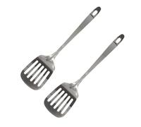 Fackelmann Lot de 2 Pelles à servir ajourée 32 cm en acier inoxydable | Service précis sans sauce, Inox ajouré, Format 32,1 cm, Lot de 2, Passe au lave vaisselle