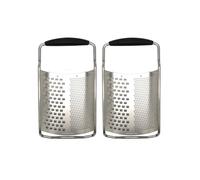 Fackelmann Lot de 2 râpes à fromage 2 en 1 en inox