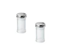 Fackelmann Lot de 2 saupoudreurs en verre avec tamis inox